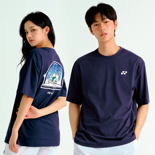 2025秋冬韩国YONEX尤尼克斯新款羽毛球服短袖男女款运动匹克球T36