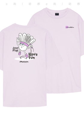 韩国2025春夏meditation新品羽毛球服短袖男女同款运动速干T恤11