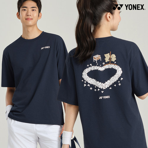 2026秋冬韩国YONEX尤尼克斯新款羽毛球服短袖男女同款运动速干T39
