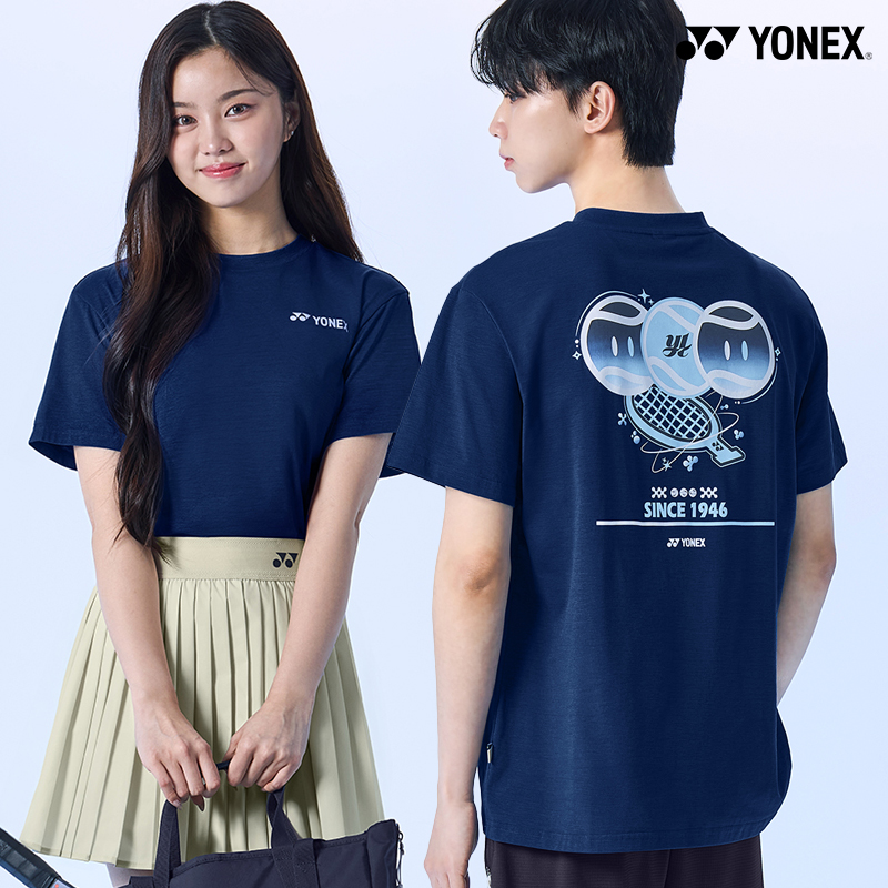 2025秋冬新款YONEX尤尼克斯韩国网球服短袖男女同款透气运动上衣3