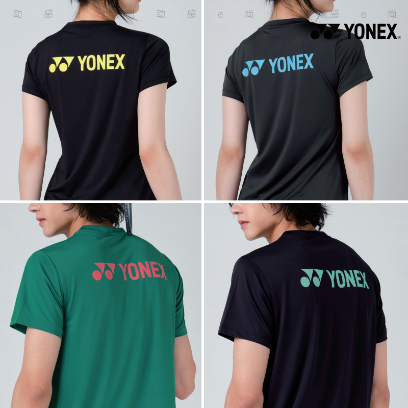 2025春夏新款YONEX尤尼克斯韩国羽毛球服短袖男女款运动休闲T恤
