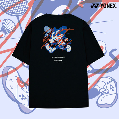 2025秋冬韩国YONEX尤尼克斯新款羽毛球服短袖男女款运动匹克球T46