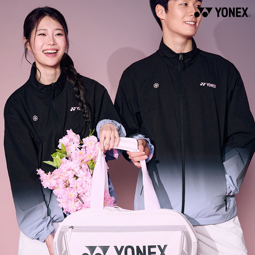 2026春夏韩国YONEX尤尼克斯新款羽毛球服外套男女同款樱花款上衣2