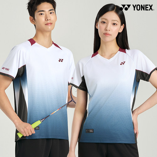 2026秋冬韩国YONEX尤尼克斯新款羽毛球服短袖男女款速干运动T恤7