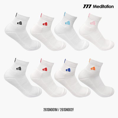 2026春夏新款meditation韩国羽毛球袜运动袜男女款加厚吸汗中帮袜