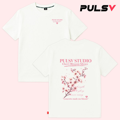 2026春夏新品PULSV韩国羽毛球服男女同款速干运动短袖T恤樱花款