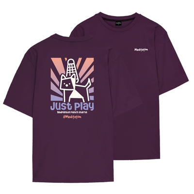 韩国2025秋冬meditation新品羽毛球服短袖男女同款运动速干T恤4