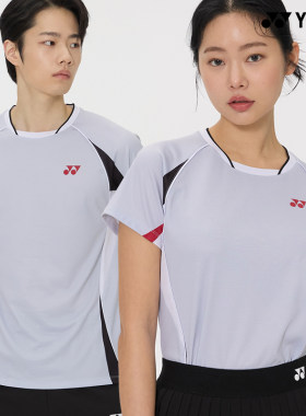 2026春夏新款YONEX尤尼克斯韩国网球服短袖男女款透气运动上衣T2