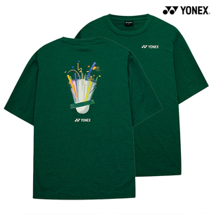 2025秋冬韩国YONEX尤尼克斯新款羽毛球服短袖男女款运动匹克球T51