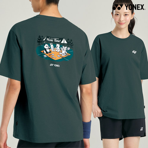 2026秋冬韩国YONEX尤尼克斯新款羽毛球服短袖男女同款运动速干T43