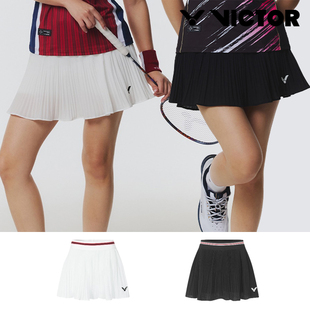 2026春夏新款VICTOR维克多韩国羽毛球服女款短裙运动下装裙子百褶