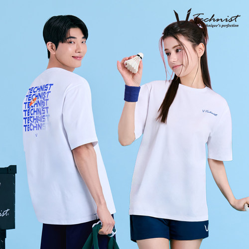 2026春夏新款Technist韩国羽毛球服男女同款运动短袖休闲上衣T67