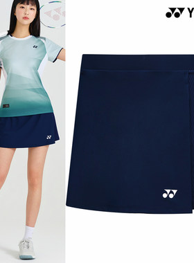 2026春夏韩国YONEX尤尼克斯新款羽毛球服短裙女款运动速干裙子蓝
