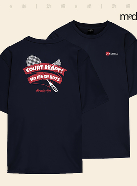 韩国2025春夏meditation新品羽毛球服短袖男女同款运动速干T恤14