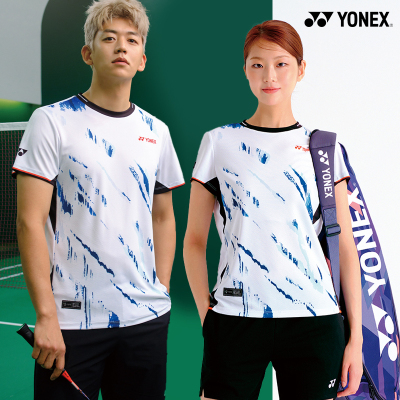 2025秋冬韩国YONEX尤尼克斯新款羽毛球服短袖男女款速干运动T恤23