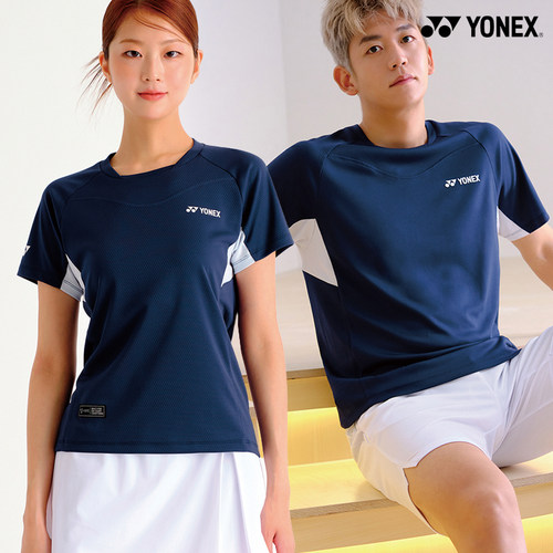 2025秋冬韩国YONEX尤尼克斯新款羽毛球服短袖男女款速干运动T恤9