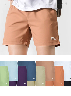 韩国2025春夏meditation新品羽毛球服短裤男女款运动速干裤子三分