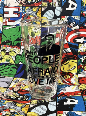 美国进口美剧办公室The Office创意玻璃杯水杯冷饮啤酒杯周边礼物