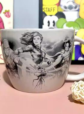 漫威复联美队钢铁侠雷神陶瓷汤碗