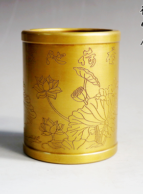 金属笔筒领导桌面摆件四宝送老师