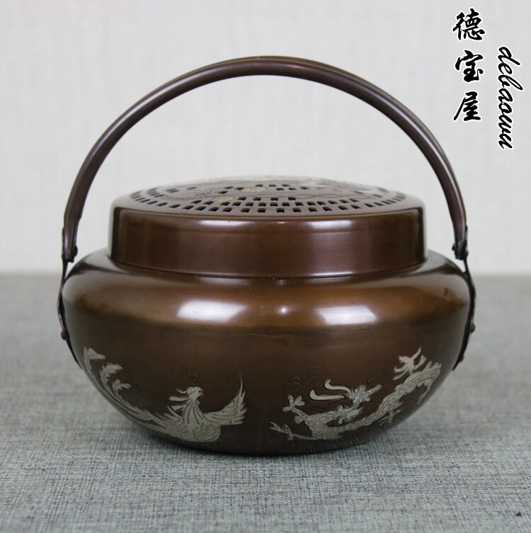 暖手炉纯手工纯铜火铳铜手炉怀炉
