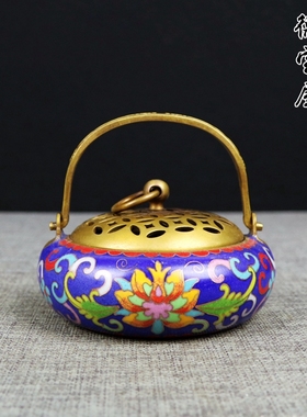 室内景泰蓝暖手炉珐琅彩家用摆件