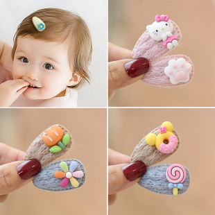 宝宝头饰发夹婴幼儿夹子bb夹可爱韩版 头花女童发卡小女孩儿童发饰
