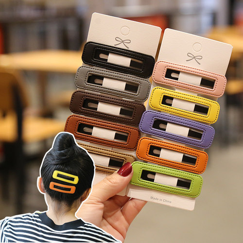 童趣豆简约女百搭发夹