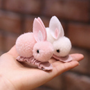 儿童发夹头饰大白兔头花发圈女童头绳宝宝发卡bb夹公主扎头发皮筋