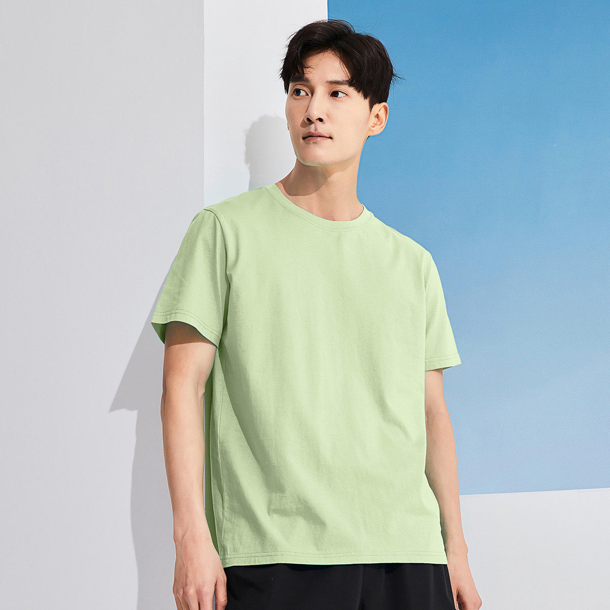 拓路者【多巴胺多色】舒适纯棉打底衫男式短t半袖圆领短袖T恤衫