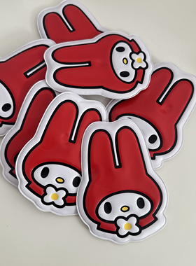 美乐蒂mymelody 中古可爱卡通pvc收纳袋迷你零钱包便携首饰收纳袋