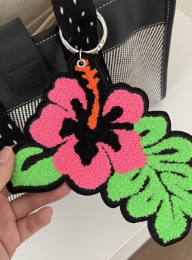 ins小众设计师品牌花朵单面刺绣
