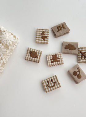 可定制名字的刺绣鞋扣 幼儿园入学准备