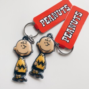 查理布朗 糊涂塔克按压发光钥匙扣 挂件书包车钥匙ins挂饰