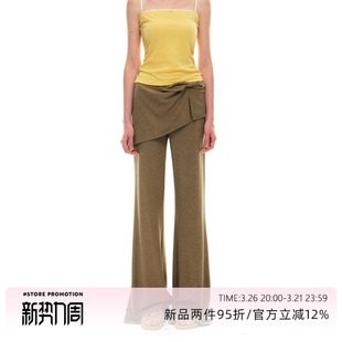 精致蝴蝶结假两件微喇针织裤 Romance Nanci3.26日20点