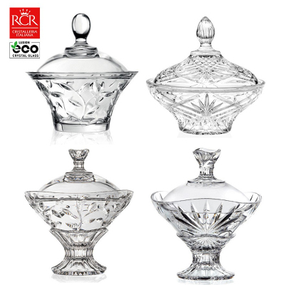 RCR欧式水晶玻璃糖果罐家用糖缸