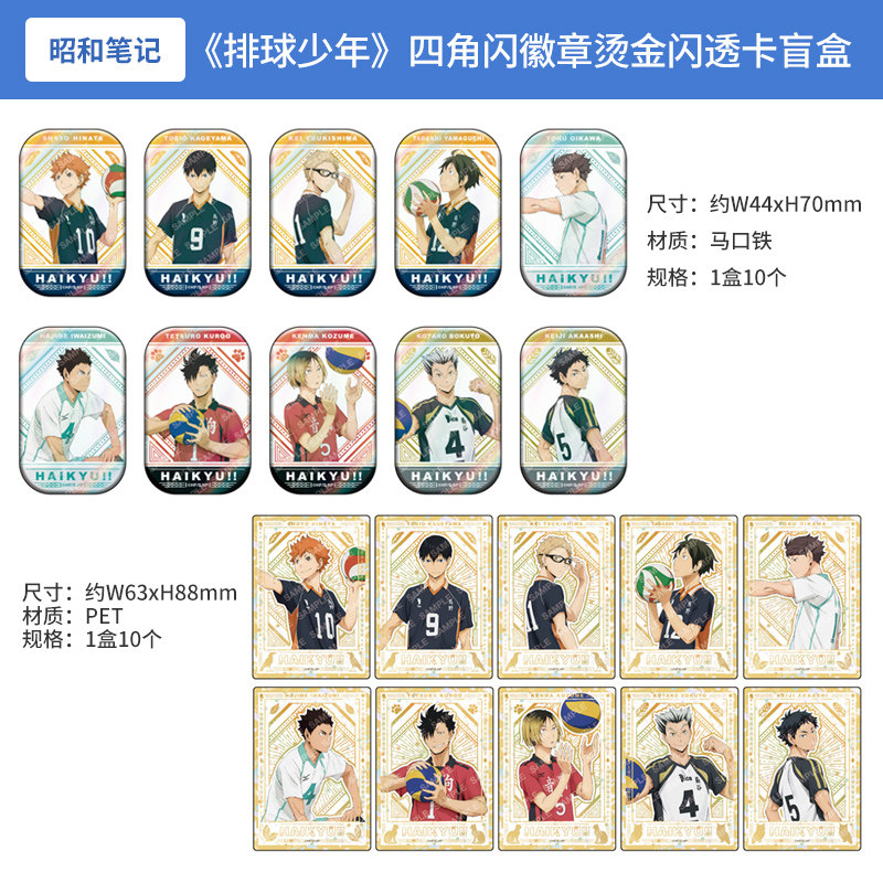 日本正版 排球少年 四角闪徽章吧唧 烫金闪透卡盲盒 周边谷子,模玩/动漫/周边/娃圈三坑/桌游,动漫挂件/文具,淘宝优惠券,粉丝福利购,淘宝优惠卷