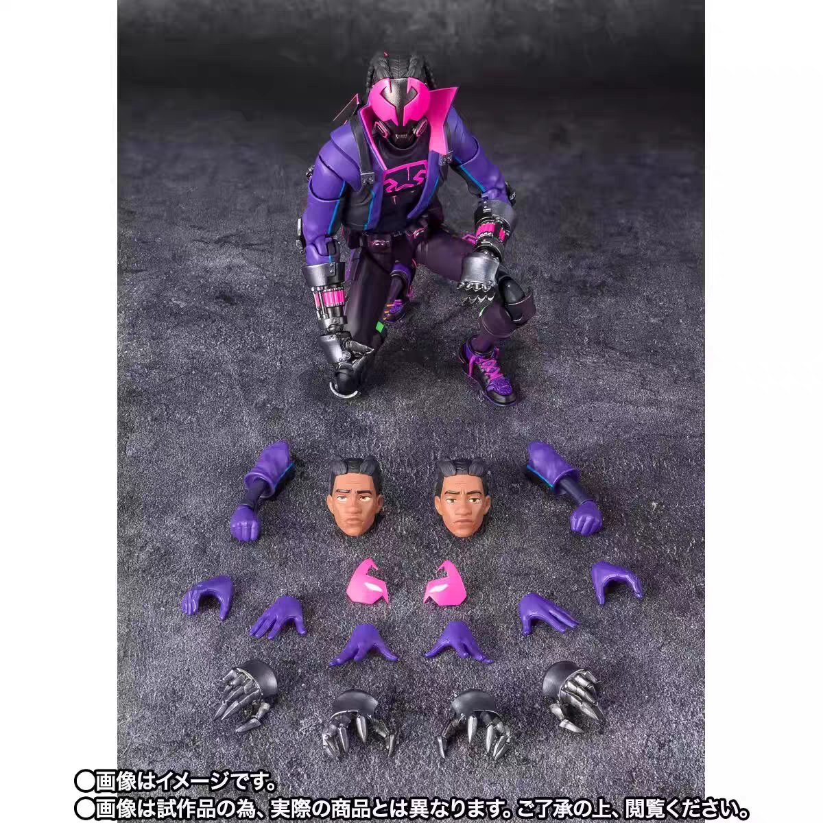 有货 万代 SHF 蜘蛛侠 纵横宇宙 迈尔斯 莫拉莱斯 可动 手办模型 - 实物图
