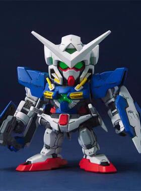 有货 万代SD BB战士313 Q版00 Gundam Exia能天使高达 拼装模型