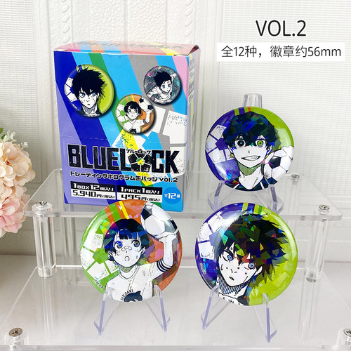 有货Muzzle正版 蓝色监狱 原画玻璃闪徽章vol.1/2/3吧唧盲盒 周边