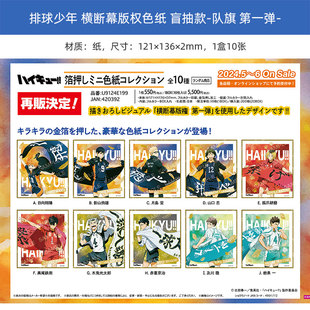 有货 昭和笔记 排球少年 队旗 横断幕版权 色纸盲抽 立牌周边谷子