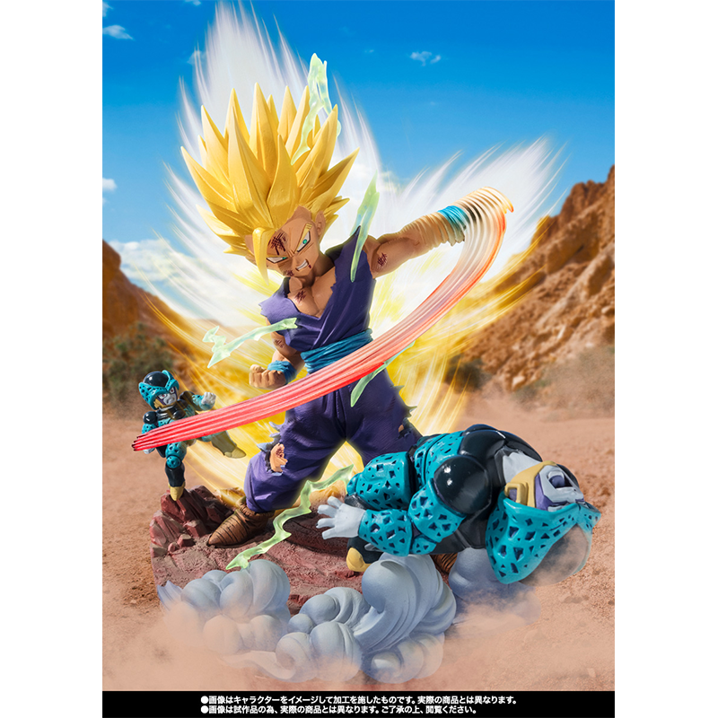 有货 万代FiguartsZero 七龙珠Z 沙鲁篇 超级赛亚人2 孙悟饭 手办