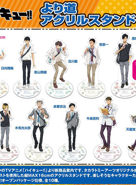 日本正版 排球少年下校ver.全身立牌 及川日向影山周边谷子