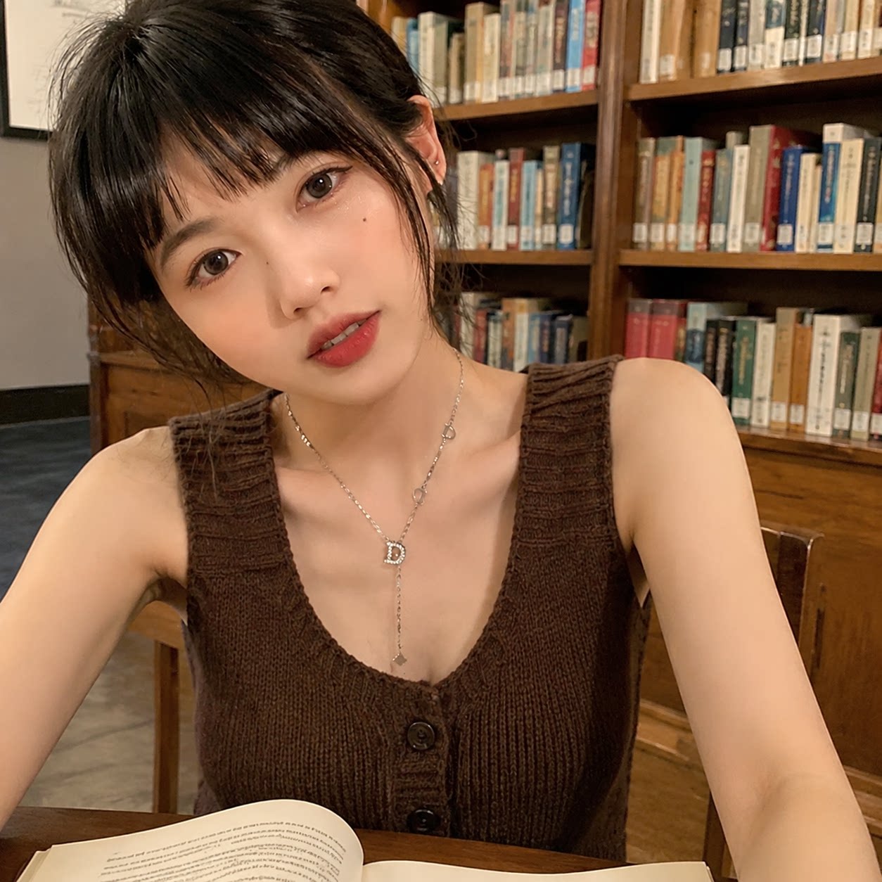 洗澡可戴钛钢不掉色Y型锁骨链