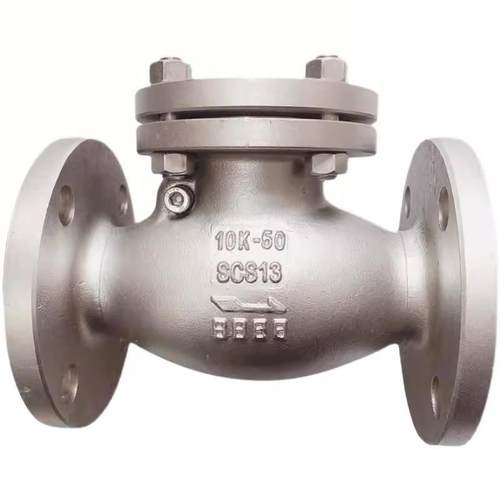 新款304 316L不锈钢美标旋启式法兰止回阀H44W150LB日标逆止包邮