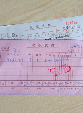 定制收款收据商品销售单通用消费票据清单打印凭证代客手写一张起