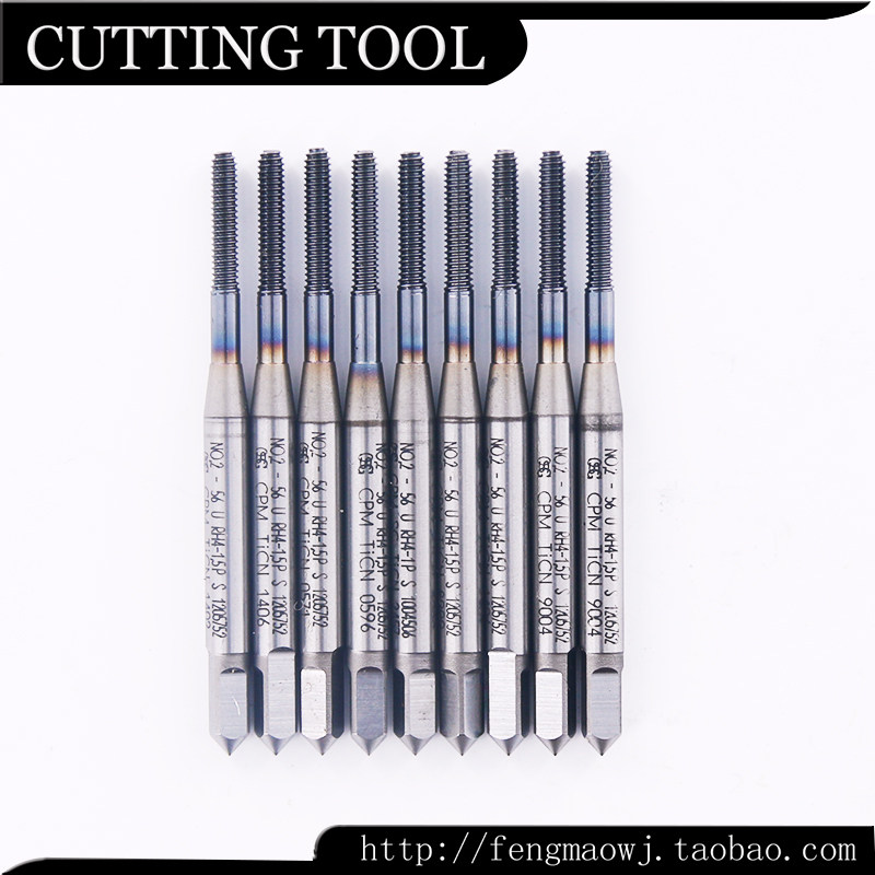 进口二手丝锥日本OSG 2-56U镀钴英美制挤压机用丝攻 铜铝不锈钢件