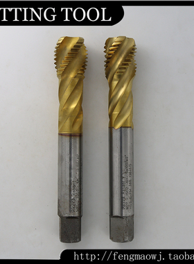 进口二手德国蓝帜FETTE HSS-E 6H精度 M27标准牙镀钛螺旋丝攻丝锥