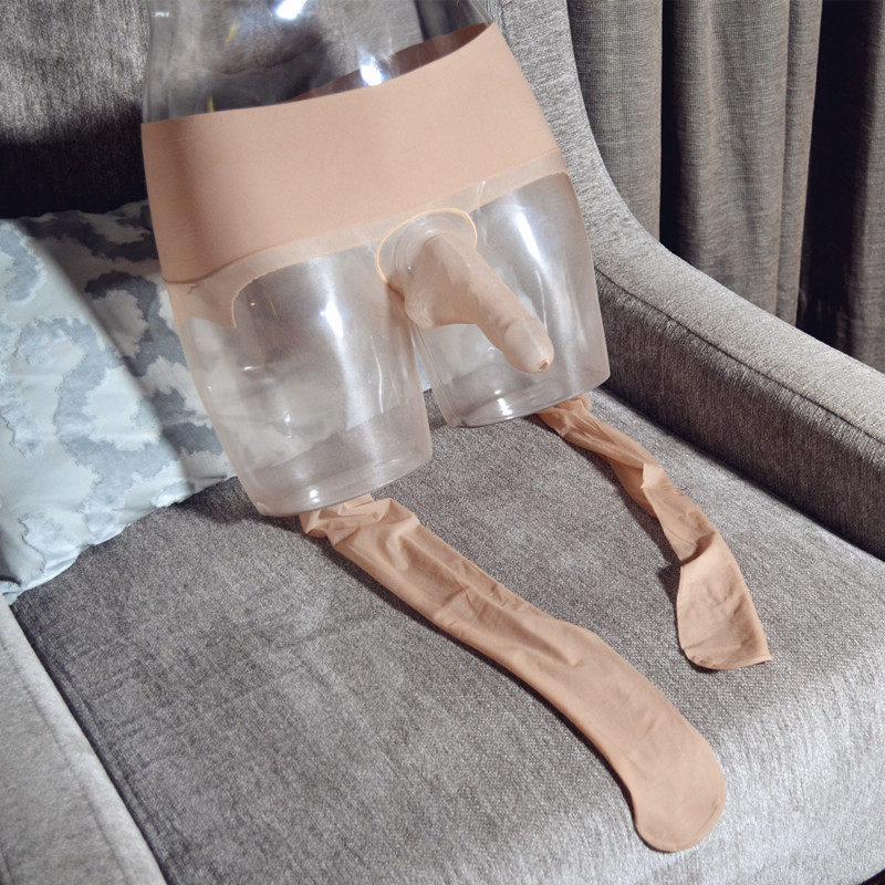 360新款任意剪带jj套U型囊袋隐形袜子男细腻丝滑男士性感无痕丝袜