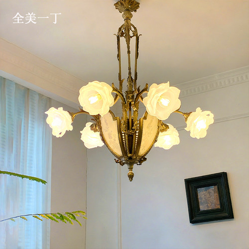 花朵高级客厅吊灯全美一丁氛围感